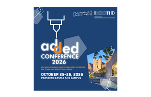 Veranstaltungsmotiv der Added Conference 2026 in Parsberg zum Thema Directed Energy Deposition